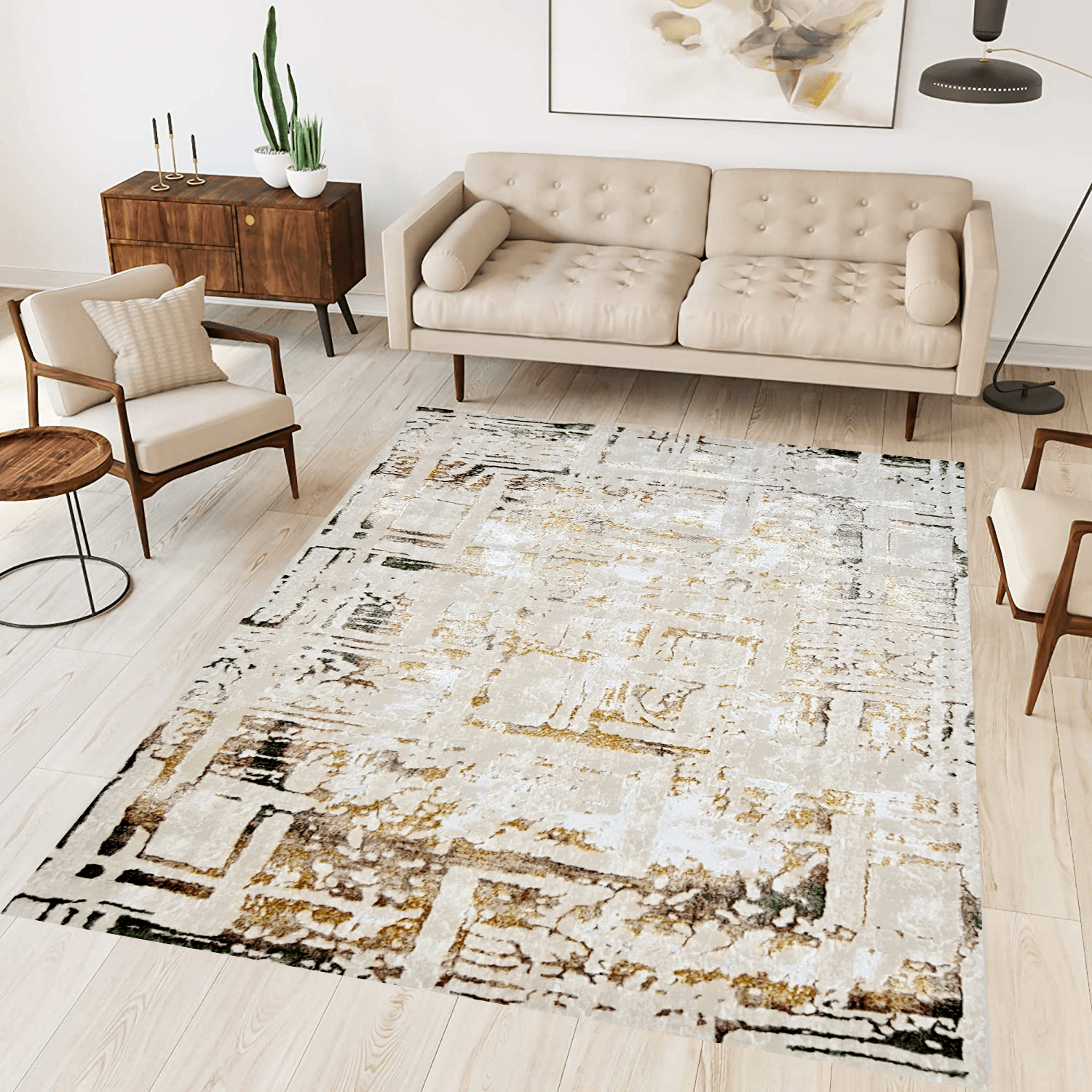 Tapis De Travail Moyen Beige